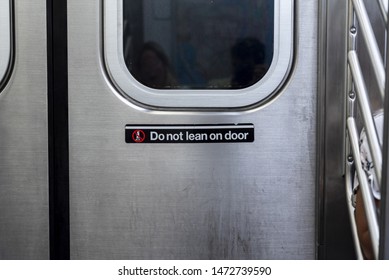 Front View Subway Door Closeup 