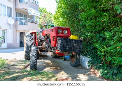 Front view of the tractor in Turkey