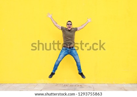 Similar – Mann mit Sonnenbrille und Posing