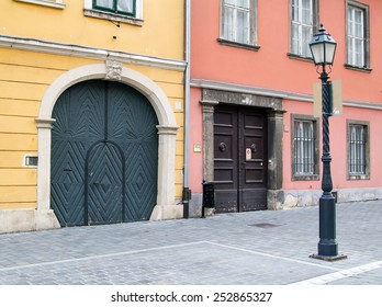 Front Wall Of Old Tenement House