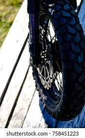 Front Wheel of Motorcycle