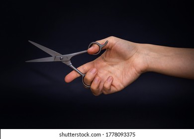 Hand Holding Scissors Images Stock Photos Vectors Shutterstock