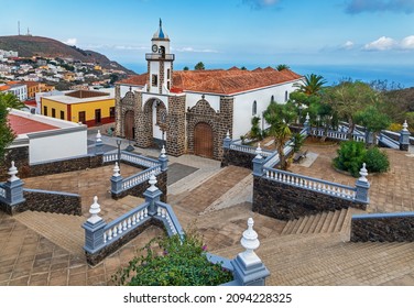 Frontal View Of Church Of Nuestra Señora De La Concepción In Valverde (El Hierro, Canary Islands)