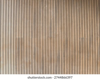A front-facing view of a uniform wood-slat pattern, perfect for a minimalist background or wall covering.