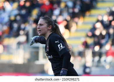 Frosinone, Italy 8th January 2022: Laura Giuliani of A.C. Milan during the Italian Women SuperCup Final 2022 football match between Juventus FC and AC Milan at the Benito Stirpe Stadium