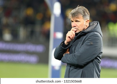 FROSINONE, ITALY - February 23,2019: Marco Baroni During Football Match Serie A League 2018/2019 Between Frosinone Vs AS Roma At The Stirpe Stadium In Frosinone.