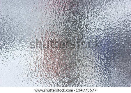 Frost abstract background - glass in frozen day