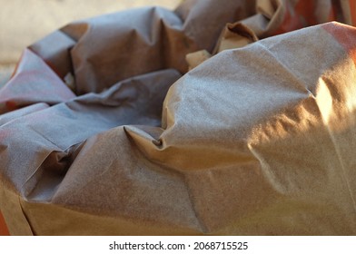 Frost On Brown Paper Yard Waste Bags 