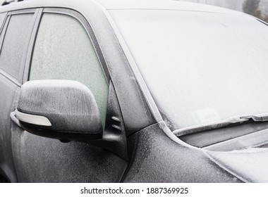 Frost On The Glass Car