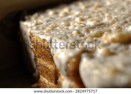 Frosted Bread with nutty chunk 
