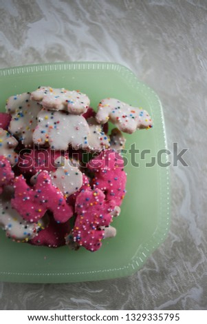 Similar – Image, Stock Photo cookie plates Food Dough