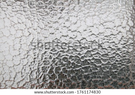 Frosted glass window. Translucent window. 