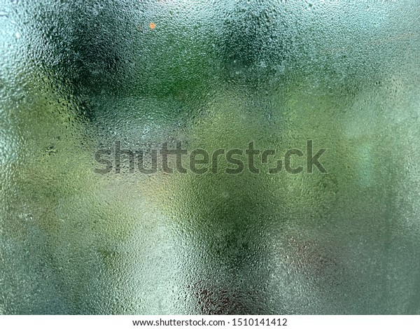 Frosted Steam On Glass Window Rainy Stock Photo Edit Now