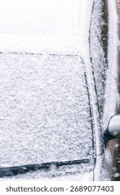 Frosty windshield causing low visibility while driving