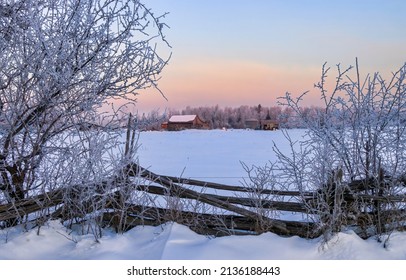 A Frosty Winter Morning In Rural Ontario