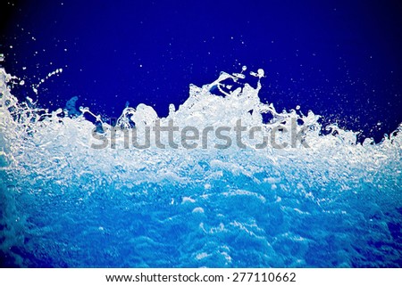 frothy water splash abstract background
