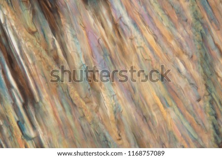 Frozen beer under a microscope and in polarized light. The photo shows ice crystals developed in beer. The form is different according to the type of beer.