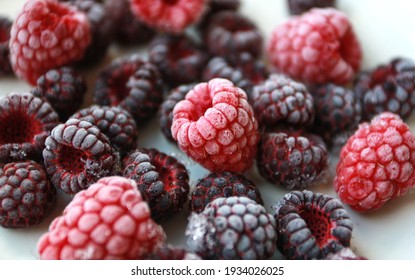 Frozen Berries Raspberries Strawberries Blackberries