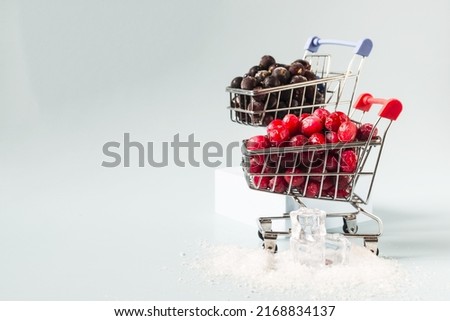 Similar – Image, Stock Photo quick-frozen blackberries