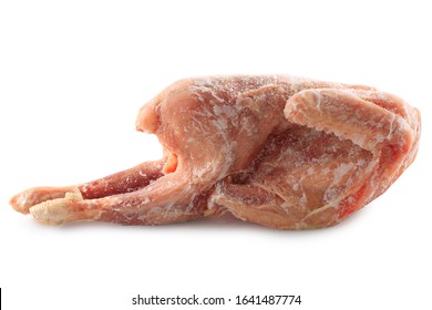 
Frozen Chicken Meat On A White Background