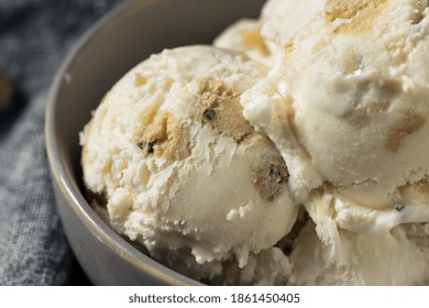 Frozen Cookie Dough Ice Cream Ready To Eat For Dessert