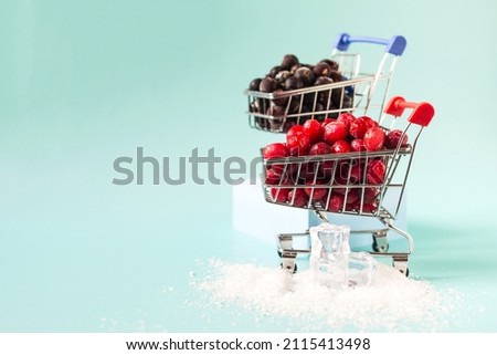 Similar – Image, Stock Photo quick-frozen blackberries