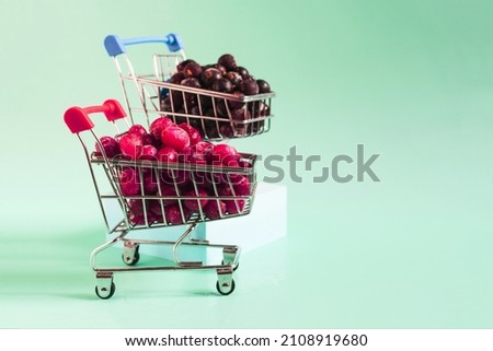 Similar – Image, Stock Photo quick-frozen blackberries