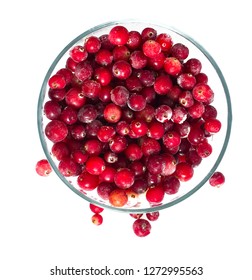 Frozen Cranberries Isolated