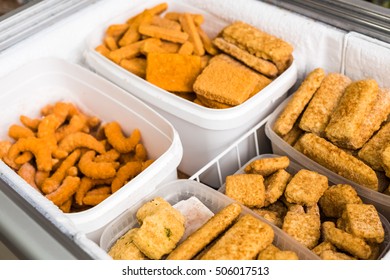 Frozen Fish And Fish Products In The Freezer