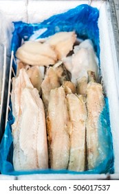 Frozen Fish And Fish Products In The Freezer