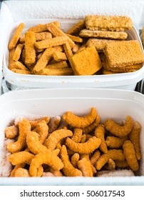 Frozen Fish And Fish Products In The Freezer