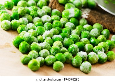 Frozen food(vegetable).Green peas.