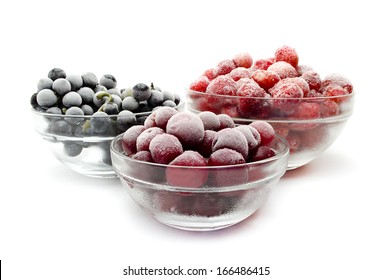 Frozen Fruit, Frozen Fruit Background, Red Fruit