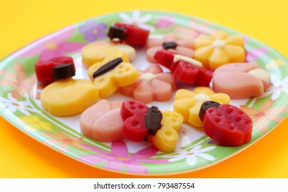 Frozen Fruits And Yogurt Dessert With Chocolate Bites