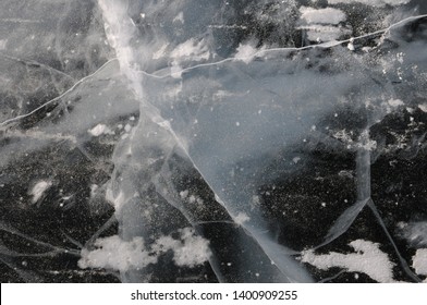 The Frozen Great Slave Lake In Winter