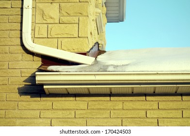 Frozen House Rainwater Pipe