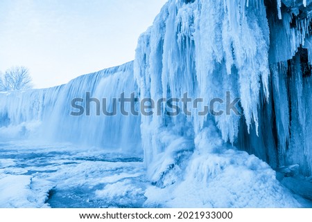 Frozen Jagala Falls - The Niagara Falls of Estonia