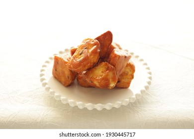 Frozen Japanese confectionery, deep fried and candied Daigaku Imo