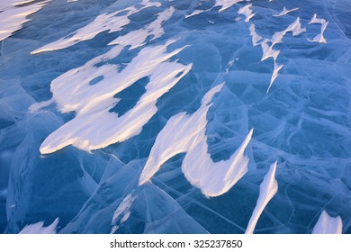 Frozen Lake On Tundra At Wapusk National Park, Canada, During Blizzard.