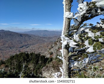 The Frozen Landscape Off Grandfather Mountain NC