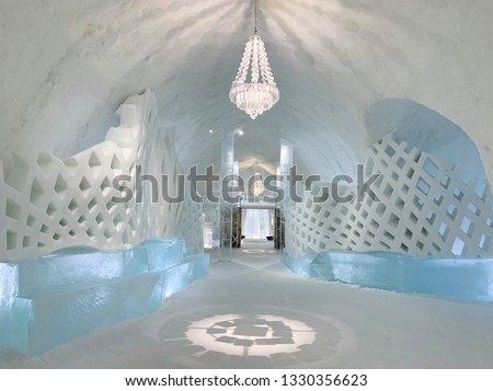A frozen paradise inside the Ice Hotel in Kiruna, Sweden