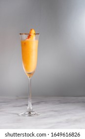 Frozen Peach Bellini Mocktail Summer Drink