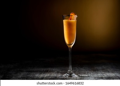 Frozen Peach Bellini Mocktail Summer Drink