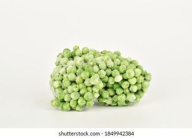 Frozen Peas Isolated On White Background