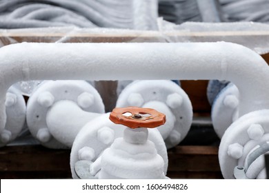 Frozen Pipes In Winter Cold