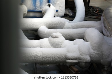 Frozen Pipes In Winter Cold