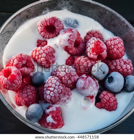 Similar – Yoghurt with fresh fruits