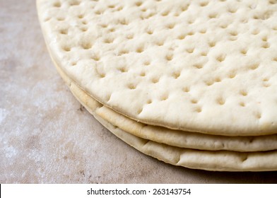 Frozen Ready-made Pizza Dough For Background