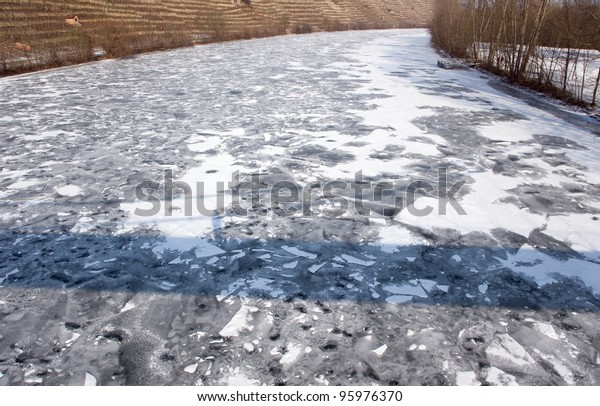frozen river\
\