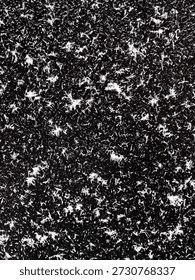 Frozen texturising surface with ice elements